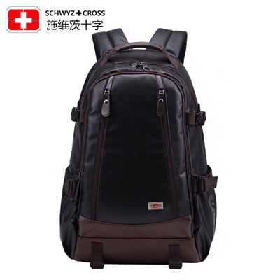 瑞士军刀双肩包男女包中学生书包男士背包旅行包15.6寸笔记本背包