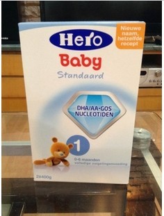 荷兰直邮 新本土美素Hero标准配方1段奶粉0-6个月 8盒包邮