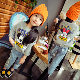 韩版儿童卫衣2015秋季新品童装女童休闲可爱宝宝长袖T恤运动外套