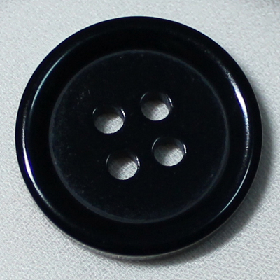 促销日本进口高档树脂黑色光面开衫毛衣礼服纽扣子18MM钮扣