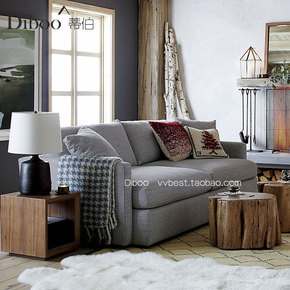 欧美大牌美式三人沙发乡村风格布艺北欧宜家地中海小户型客厅沙发