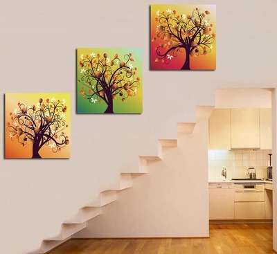 多款客厅沙发无框画现代玄关装饰画走廊楼梯挂画壁画抽象发财树
