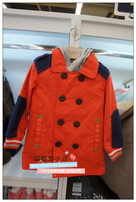 特价2015秋款韩国儿童alfonso童装男童个性带帽马甲两件式风衣
