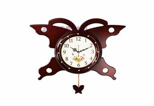 克劳斯 欧式奢华实木客厅静音挂钟创意石英钟现代卧室摆钟钟表