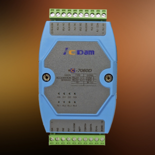 C-7060D 4路隔离数字量输入/4路继电器输出模块 RS485通信