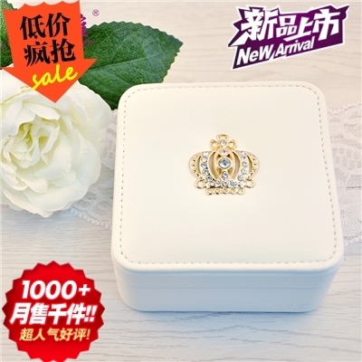 便携式旅行首饰盒欧式韩国化妆盒 公主小巧手链戒指饰品收纳盒子