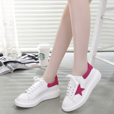 2015秋季新款韩版潮时尚五角星星单鞋板鞋白色运动休闲学生女鞋