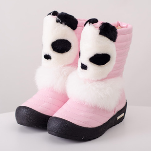 2015冬季儿童鞋2-3-4-6岁女童雪地靴防滑保暖冬靴中筒靴子宝宝鞋