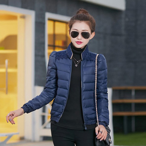 棉衣女短款 2015冬装新款韩版女式蕾丝棉服女装小棉袄外套 两面穿