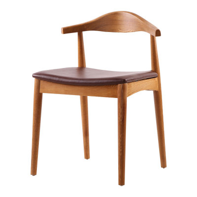 曲邦厂家直销酒店椅宴会椅实木新古典餐椅会议椅饭店椅可定牛角椅