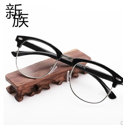 正品韩版潮男眼镜框半框平光镜近视眼镜架女大框装饰眼镜复古眼镜