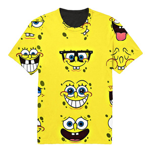 2015年夏季新款"Bob sponge tee"潮流印花纯棉T桖