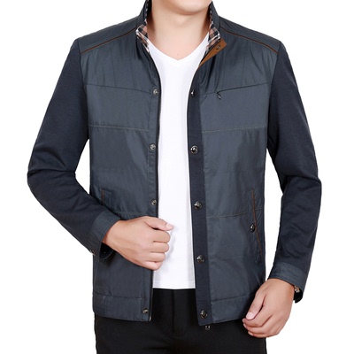 2015品牌男装夹克男薄款纯棉修身茄克衫青年男士秋装外套潮jacket