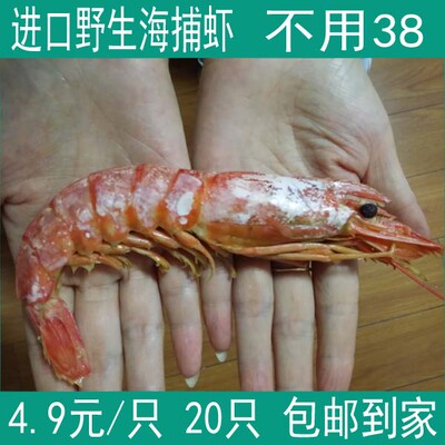 阿根廷红虾 大虾 青岛大虾 4.9元/只大虾20只就包邮