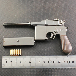 2013精品版毛瑟/驳克枪1：2.05全金属仿真手枪可拆装模型不可发射