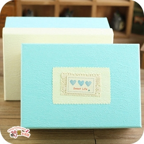 长方形创意可爱卡通礼品盒生日礼物盒商务礼品礼盒巧克力包装盒子