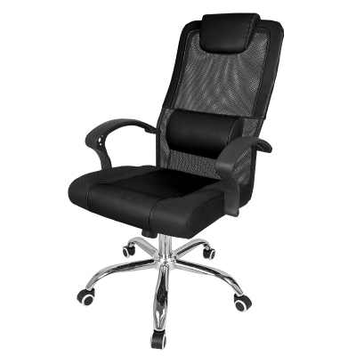 邦达仕电脑椅 办公椅 家用转椅 人体工学职员椅子 黑色