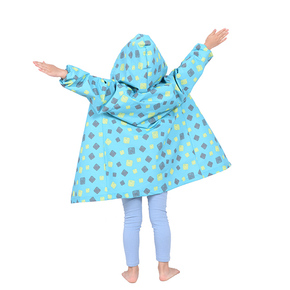 环保透气儿童雨衣 无气味冲锋衣材质 韩版学生男女童宝宝小孩雨披