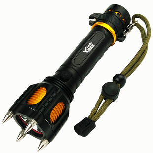 T6强光手电筒 可充电手电筒女子防身武器防狼用品防身器材报警器