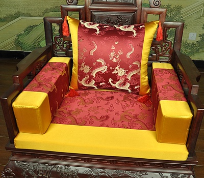 新品高档 红木沙发垫中式带靠垫 扶手枕  家具木沙发椅座垫