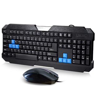 追光豹Q19键盘鼠标套装 四星防水 游戏键盘USB单键盘 笔记本键盘