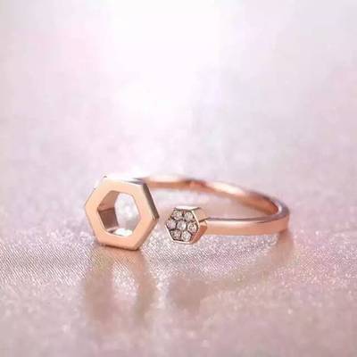情人节礼物个性定制18K金钻戒女款正品天然钻石戒指女玫瑰金戒指