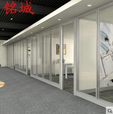 广州 办公家具办公室屏风磨砂钢化玻璃房间隔音高隔断墙特价定做
