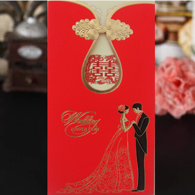 2014新款中国风结婚创意欧式个性高档婚礼请柬请帖喜帖可定制批发