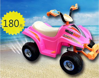 新款儿童大号高仿真卡丁车可坐四轮电动车沙滩玩具车越野摩托车