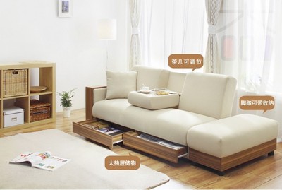 多功能可折叠实木布艺沙发床双人储物小户型1.2米1.5米皮布沙发床