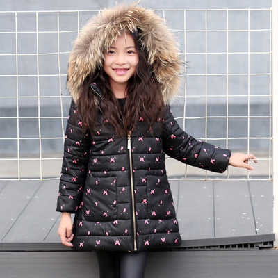 妙妙可心 2015冬装新款童装女童棉衣加厚儿童中大童棉衣外套韩版