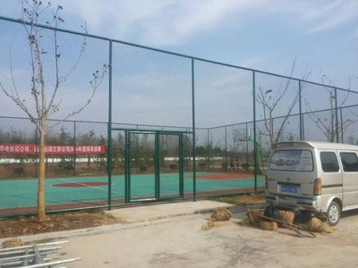 扬州地区 篮球场地 网球场地  围栏 活动场地栅栏 篮球架子 地面