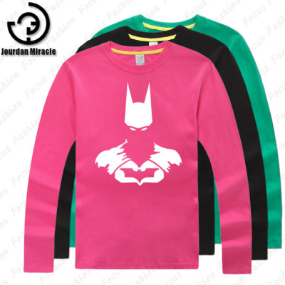 2014新款 超级英雄蝙蝠侠 长袖t恤打底衫小衫 秋装薄款加肥加大码