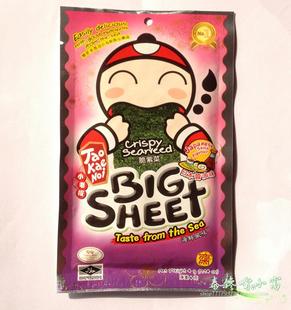 泰国进口小老板海苔脆紫菜片BigSheet4g日本酱油味 即食休闲食品