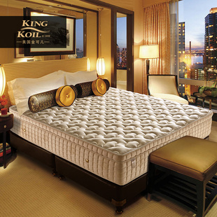 美国金可儿乳胶床垫 加厚席梦思1.8 1.5米 万达文华酒店 美式柔黄