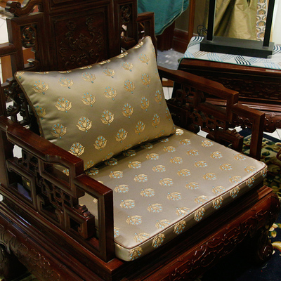 罗曼时光 中式古典沙发坐垫红木椅垫加厚海绵座垫定做靠垫套装