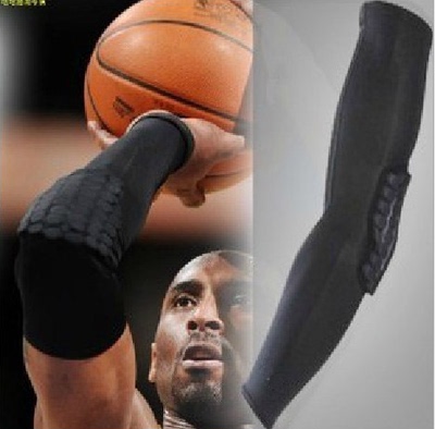 Pro运动防撞篮球护臂 蜂窝护肘 长护腕 高弹防滑护具