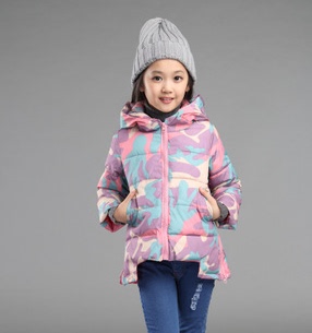 童装女童冬季新款时尚韩版中大童羽绒棉外套 儿童冬款新品童棉服