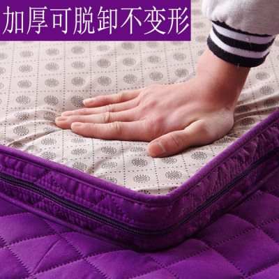 榻榻米床垫加厚海绵可拆洗折叠单双人经济型 1.5m1.8米床褥子垫被