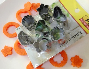 小号7件套水果蔬菜切花模具 果蔬切模具 厨房饭团DIY水果便当模具