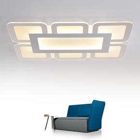 超薄现代简约时尚大气创意个性正方形客厅卧室书房led吸顶灯灯具