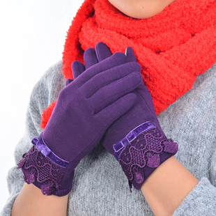 秋冬保暖多色可选特价手套 新款不倒绒手套女 休闲可触手套