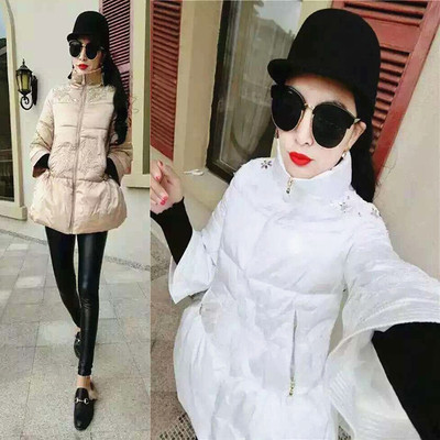 2015新款韩版修身冬装情侣装外套潮男女连帽大码加厚中长款棉衣女