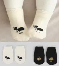 宝宝袜子2-4岁纯棉可爱卡通秋冬2015韩国男女儿童防滑袜蚂蚁蜜蜂