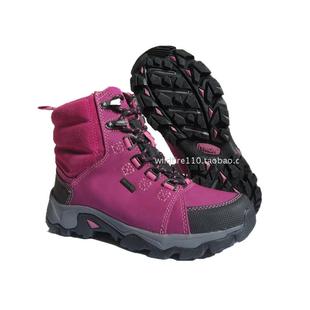 美国HiWalk户外专业防水保暖防滑女登山鞋 新款5折玫红色徒步鞋