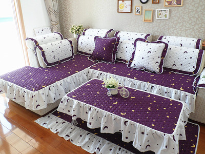 四季韩式卡通全棉通用沙发垫子纯棉简约现代田园欧式沙发套沙发罩