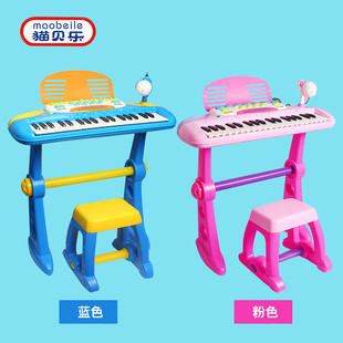 猫贝乐儿童多功能带麦克风电子琴女孩玩具早教音乐钢琴学习玩具