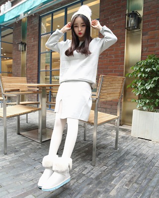 【UR DADA 搭搭】2015冬新款  韩版针织套装裙 URD207T
