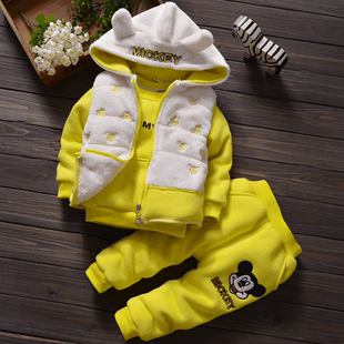 儿童棉衣加厚冬装婴儿0-1-2-3岁童装冬衣服童装冬装儿童棉衣马甲