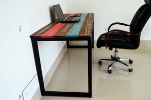 简约书桌书柜书架组合现代简易家用办公桌宜家台式电脑桌 咖啡桌